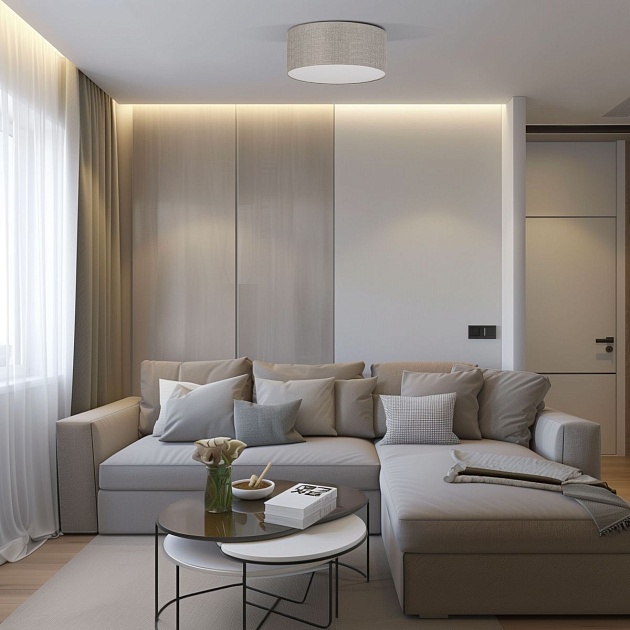 Потолочный светильник TK Lighting 5636 Rondo Linen изображение 2 Потолочный светильник TK Lighting 5636 Rondo Linen Фото № 2