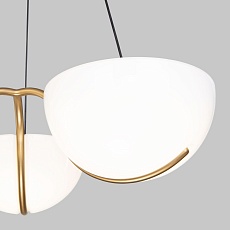 Подвесная светодиодная люстра Eurosvet Emisfero 50083/3 LED золото 2