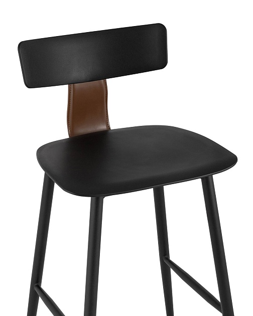 Полубарный стул Stool Group ANT пластиковый черный 8333A black Фото № 7