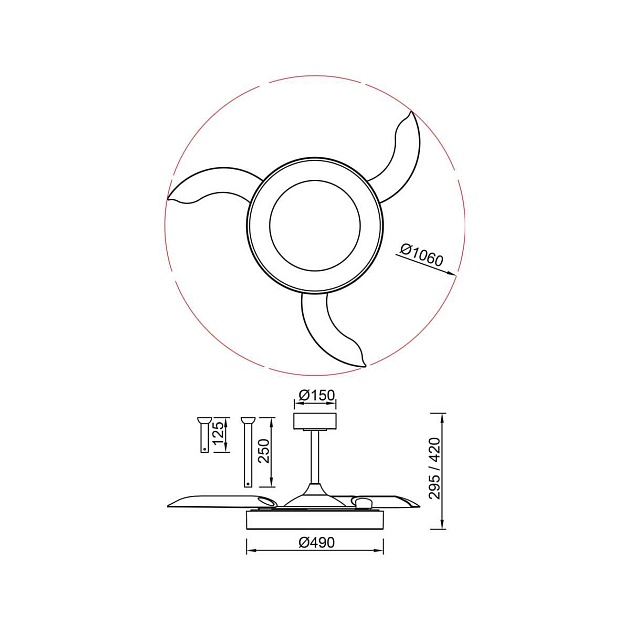 Люстра-вентилятор Mantra NISEKO FAN M 9091 изображение 2 Люстра-вентилятор Mantra NISEKO FAN M 9091 Фото № 2