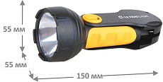 Рабочий светодиодный фонарь Ultraflash Accu Profi аккумуляторный 155х50 25 лм LED3828 10922 1