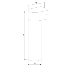 Уличный настенный светодиодный cветильник Elektrostandard Nork LED черный 35187/D a069890 1