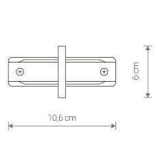 Коннектор прямой Nowodvorski Profile Recessed 8968 1