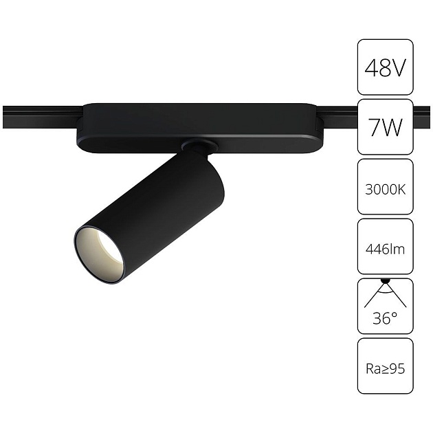 Трековый светодиодный светильник Arte Lamp Rapid A1156PL-1BK Фото № 2