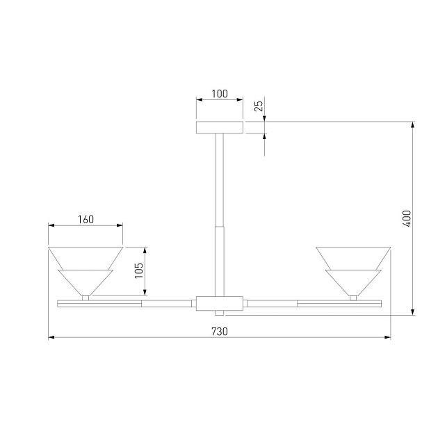 Потолочная люстра Eurosvet Rylee 70138/6 хром Фото № 2