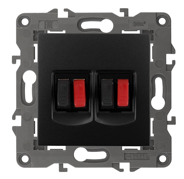 Аудиорозетка двойная ЭРА Elegance 14-3112-05 Б0034330 Фото № 1