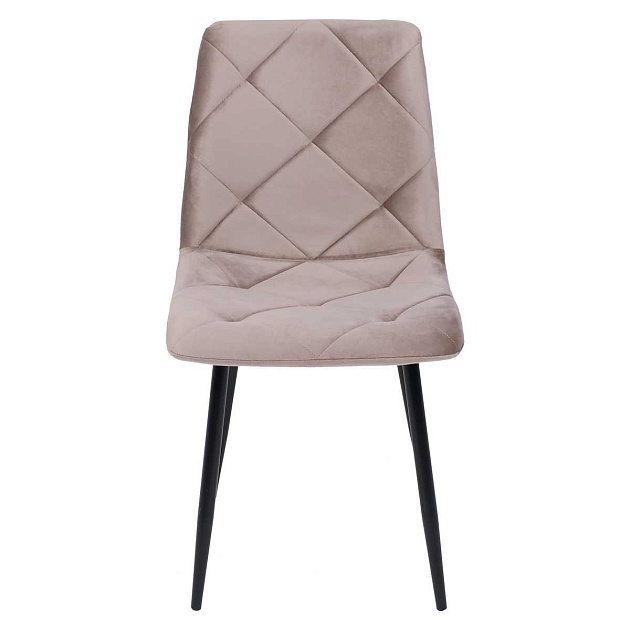Кухонный стул AksHome Gill бежевый велюр/черный 94145 Фото № 10