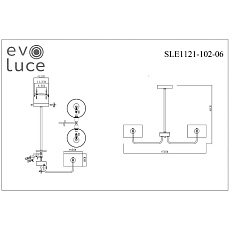 Потолочная люстра Evoluce Aerin SLE1121-102-06 1