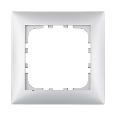 Рамка LK Studio 1-постовая (серебристый металлик) LK60 864103-1
