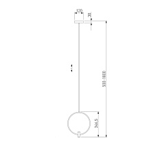 Подвесной светодиодный светильник Eurosvet Layla 50257/1 Led латунь 1