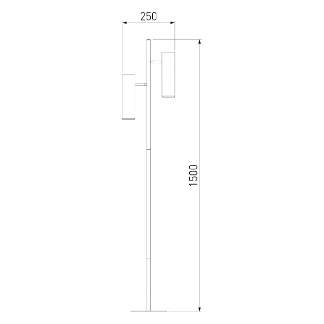 Торшер Eurosvet Barre 01087/2 латунь Фото № 2