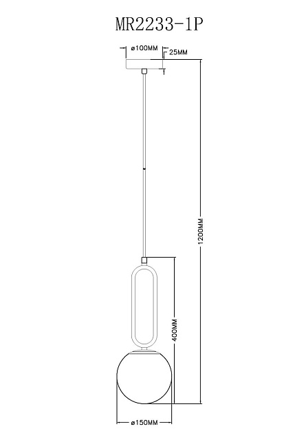 Подвесной светильник MyFar Pierre MR2233-1P Фото № 2
