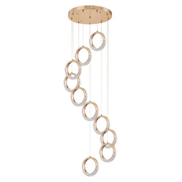 Подвесная светодиодная люстра Arte Lamp Montana A7777SP-10GO Фото № 1