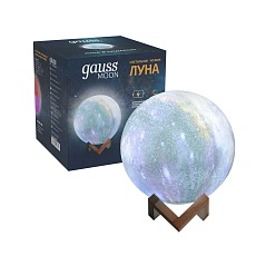 Настольный светодиодный ночник Gauss луна NN003 2