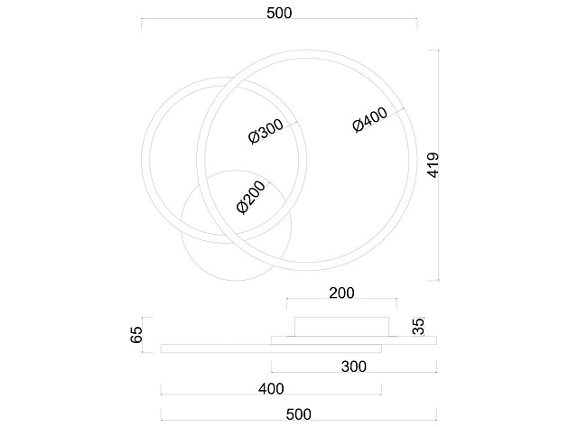 Потолочная светодиодная люстра Arte Lamp Sierra A2211PL-2BK изображение 2 Потолочная светодиодная люстра Arte Lamp Sierra A2211PL-2BK Фото № 2