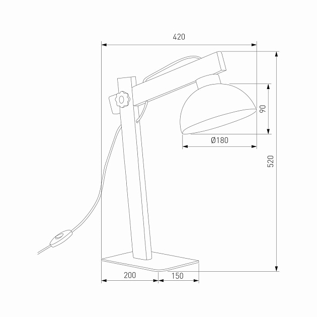 Настольная лампа TK Lighting 5347 Oslo изображение 2 Настольная лампа TK Lighting 5347 Oslo Фото № 2