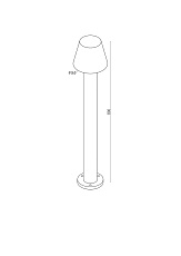 Уличный светодиодный светильник Maytoni Harz O421FL-L5GF 1