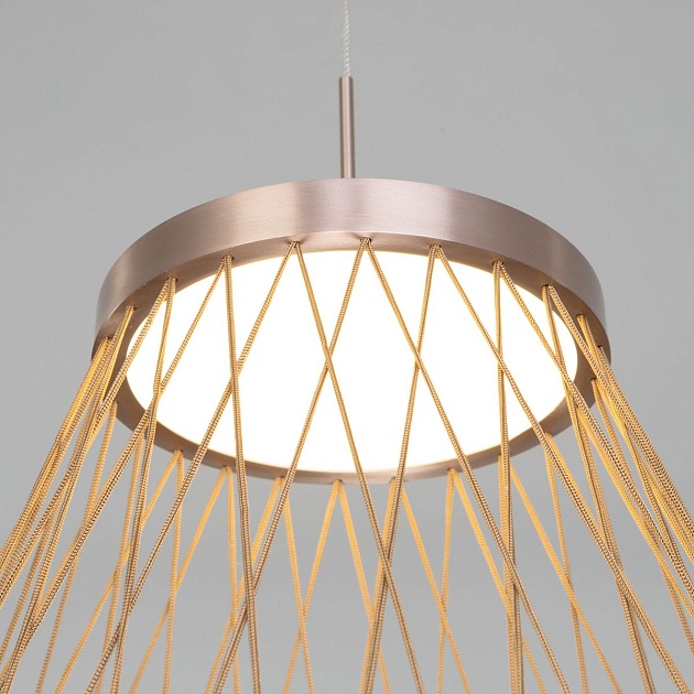 Подвесной светодиодный светильник Eurosvet Cesta 40016/1 LED коричневый Фото № 4