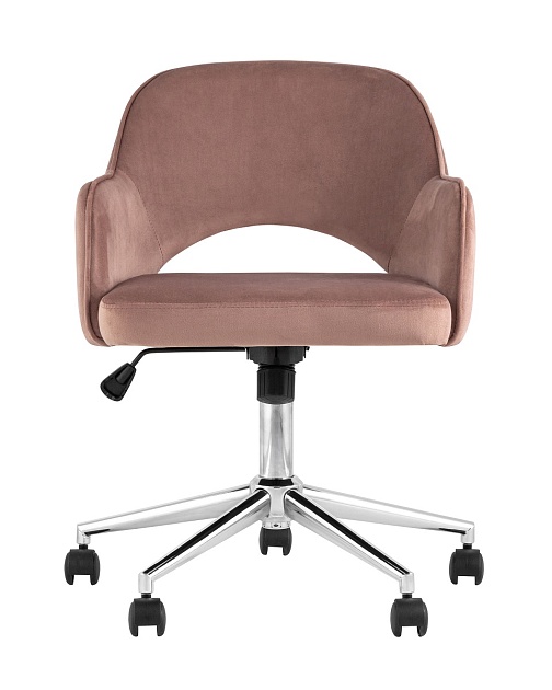 Офисное кресло Stool Group Кларк велюр розовый CLARKSON PINK CHROME Фото № 3
