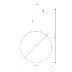 Подвесной светодиодный светильник Eurosvet Element 90282/1 хром 2