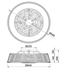 Потолочная светодиодная люстра-вентилятор Mantra POLINESIA 8229 1