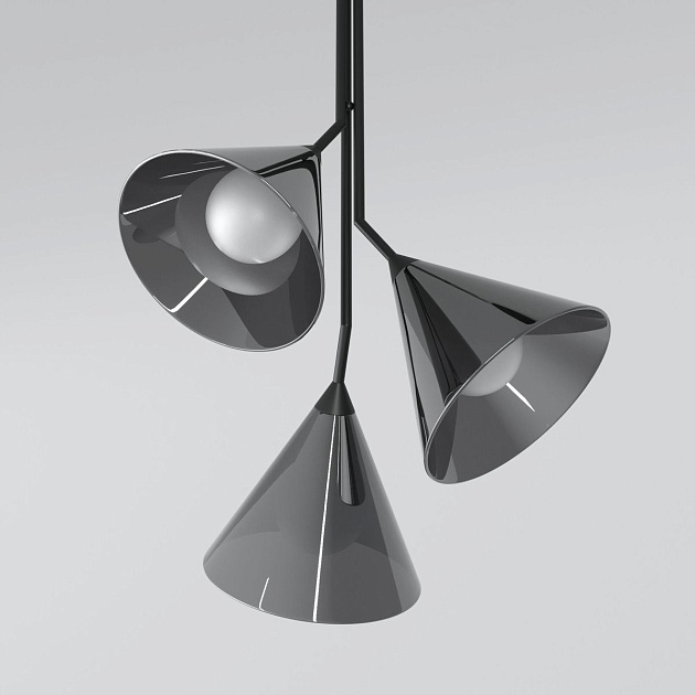 Подвесной светильник Eurosvet Enigma 70161/3 черный изображение 4 Подвесной светильник Eurosvet Enigma 70161/3 черный Фото № 4