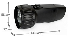 Рабочий светодиодный фонарь Ultraflash Accu Profi аккумуляторный 130х55 40 лм LED3859 14020 3