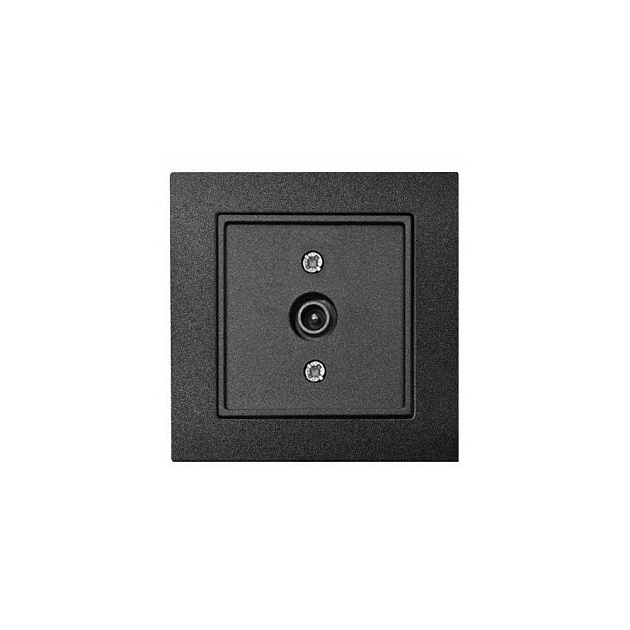 ТВ-розетка оконечная Liregus Epsilon антрацит 28-1142 Фото № 1