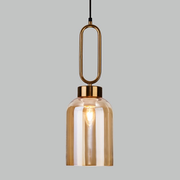 Подвесной светильник Eurosvet Flou 50229/1 янтарный изображение 5 Подвесной светильник Eurosvet Flou 50229/1 янтарный Фото № 5