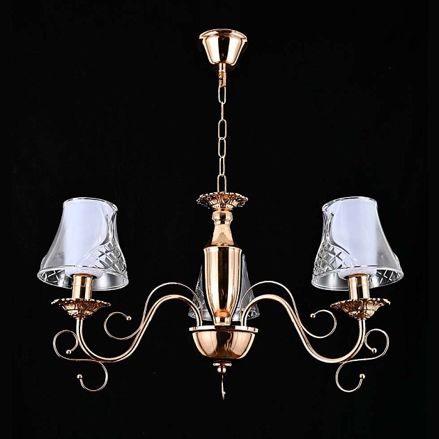 Подвесная люстра ЭкономСвет 13154/3FGD WCL Фото № 1