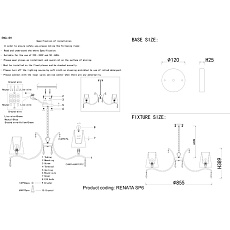 Подвесная люстра Crystal Lux Renata SP6 Gold 1
