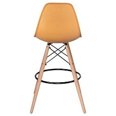 Стул барный DOBRIN DSW BAR (ножки светлый бук, цвет персиковый (NX-Y-06)) 638GPP-LMZL DSW BAR 1