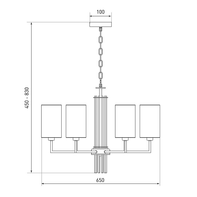 Подвесная люстра Eurosvet Soffio 60134/6 никель изображение 3 Подвесная люстра Eurosvet Soffio 60134/6 никель Фото № 3