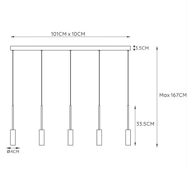 Подвесной светодиодный светильник Lucide Tubule 24401/35/30 изображение 2 Подвесной светодиодный светильник Lucide Tubule 24401/35/30 Фото № 2