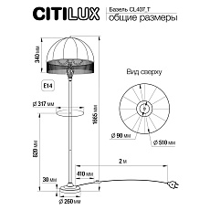 Торшер Citilux CL407923T 1