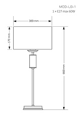 Настольный светильник KUTEK MOOD Modesto MOD-LG-1(CC) 2