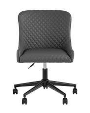 Поворотное кресло Stool Group Ститч Хани экокожа серая MF15F-D X-86 1