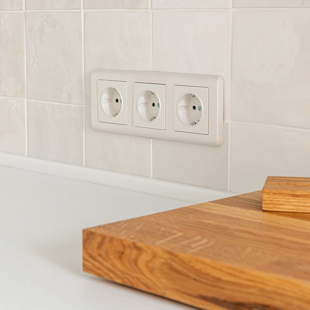 Розетка с заземлением Werkel перламутровый рифленый W1171013 4690389161001 Фото № 5