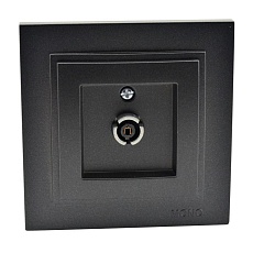 ТВ-розетка концевая Mono Electric Despina экран графит 102-202005-138