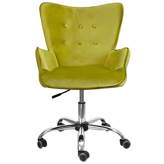 Поворотное кресло AksHome Bella оливковый, велюр 64732 изображение 4 Поворотное кресло AksHome Bella оливковый, велюр 64732 Фото № 4