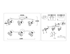 Настенно-потолочный спот Ambrella light TRADITIONAL TR8657 1
