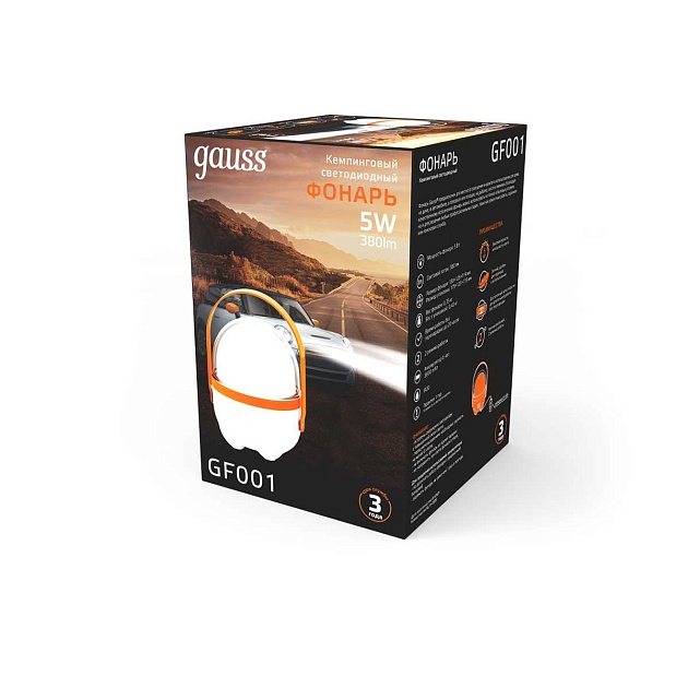Кемпинговый светодиодный фонарь Gauss GF001 Фото № 2