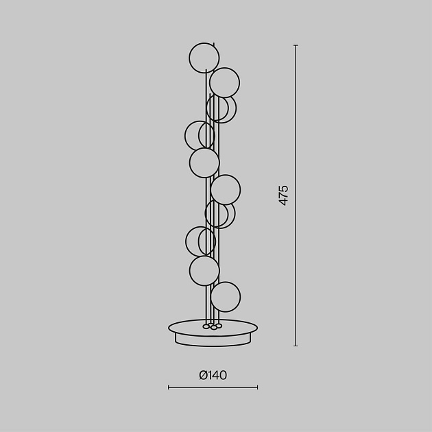Настольная лампа Maytoni Tessara MOD081TL-L14G3K изображение 2 Настольная лампа Maytoni Tessara MOD081TL-L14G3K Фото № 2
