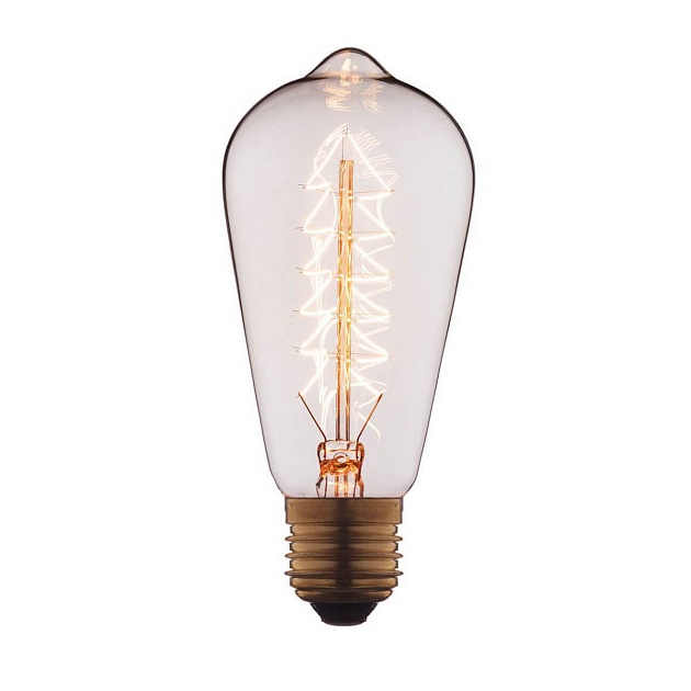 Лампа накаливания E27 40W прозрачная 6440-S Фото № 1