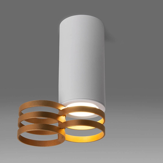 Потолочный светильник Elektrostandard DLN102 GU10 белый/золото a047748 изображение 2 Потолочный светильник Elektrostandard DLN102 GU10 белый/золото a047748 Фото № 2