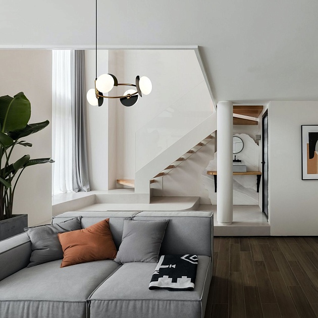 Подвесная люстра Eurosvet Moity 70150/4 черный/латунь изображение 5 Подвесная люстра Eurosvet Moity 70150/4 черный/латунь Фото № 5