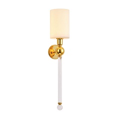 Бра Crystal Lux Mirabella AP1 Gold/White 2