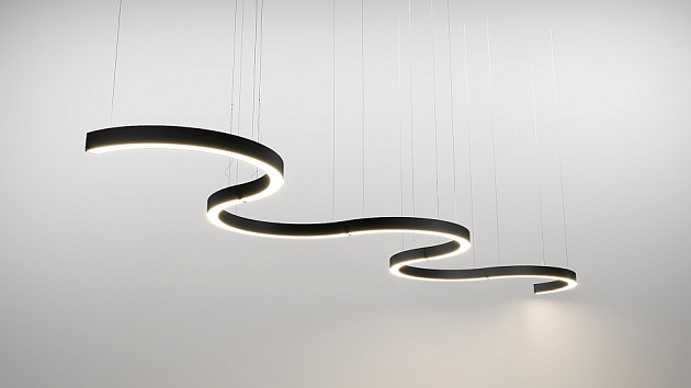 Подвесной светодиодный светильник Siled Nimbus-Half 7370825 Фото № 3