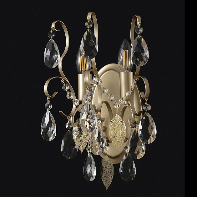Настенный светильник Crystal Lux Esmiralda AP2 Gold изображение 7 Настенный светильник Crystal Lux Esmiralda AP2 Gold Фото № 7