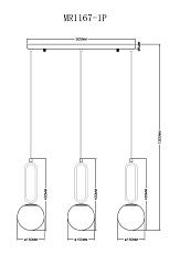 Подвесной светильник MyFar Pierre MR1167-1P 1